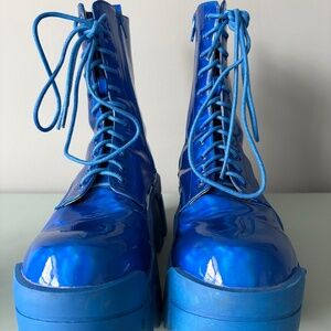 Very Unique Azalea Wang Olympia Blue Boots